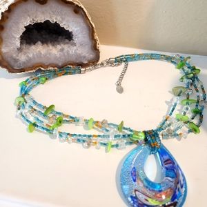 Cg couture gems multi strand necklace